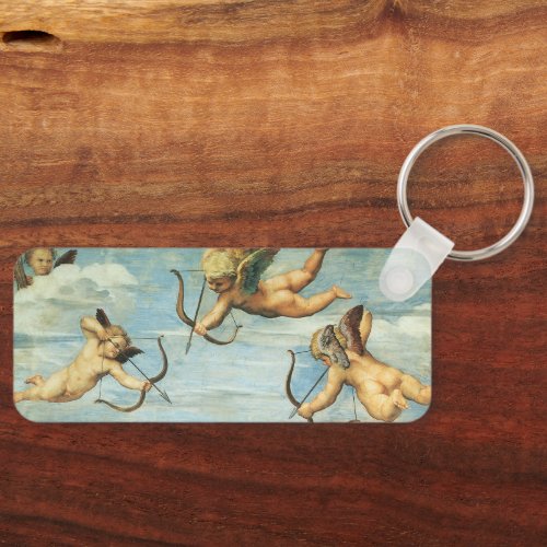 Triumph of Galatea Angels detail by Raphael Sanzio Keychain