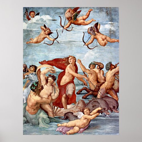 Triumph of Galatea by Raphael Sanzio Poster