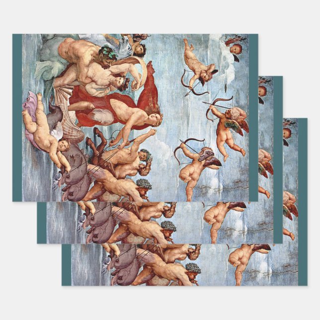 Triumph of Galatea by Raphael Sanzio Wrapping Paper Sheets (Set)