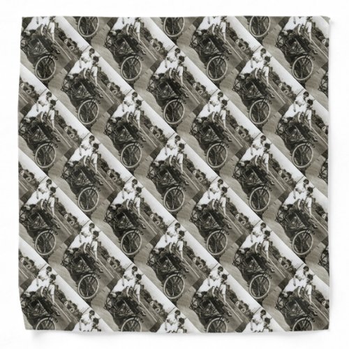 Triumph of Love Dating on a Motorcycle Vintage Bandana