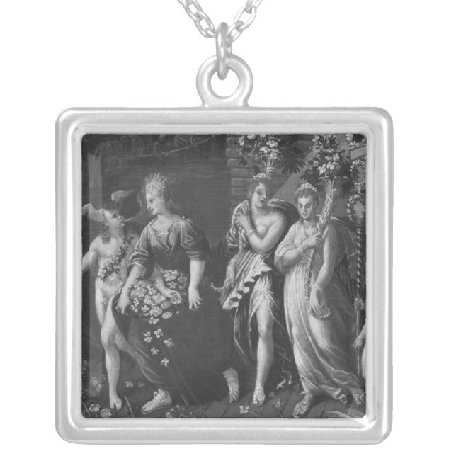 Triumph of Spring Silver Plated Necklace (Front)