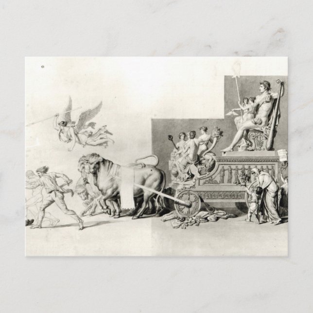 Triumph of the French People over the Monarchy Postcard (Front)