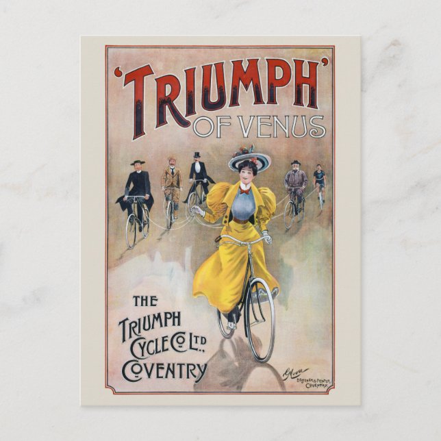 Triumph of Venus Vintage Poster 1900 Postcard (Front)