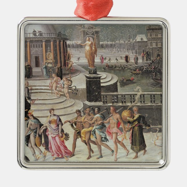 Triumph of Winter Metal Ornament (Front)