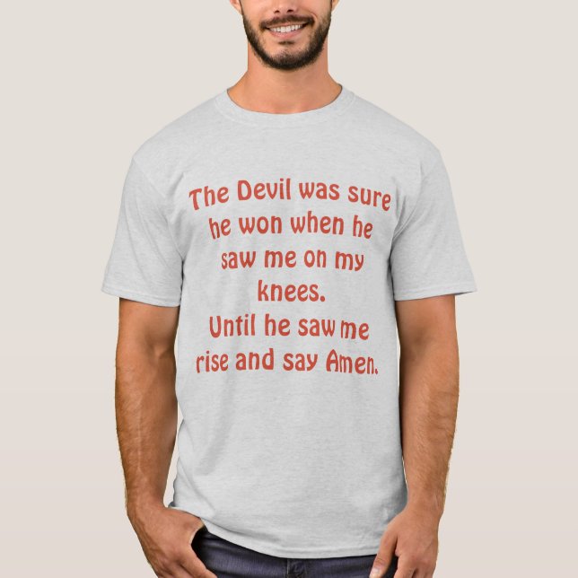 Triumph Over the Devil Tee (Front)