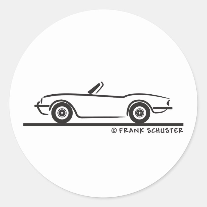 Triumph Spitfire Round Sticker