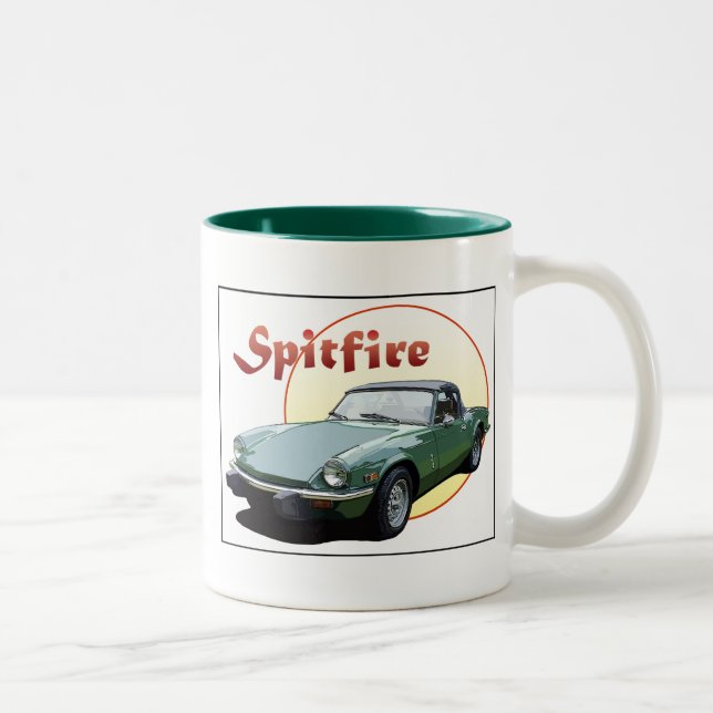 Triumph Spitfire Two-Tone Coffee Mug (Right)