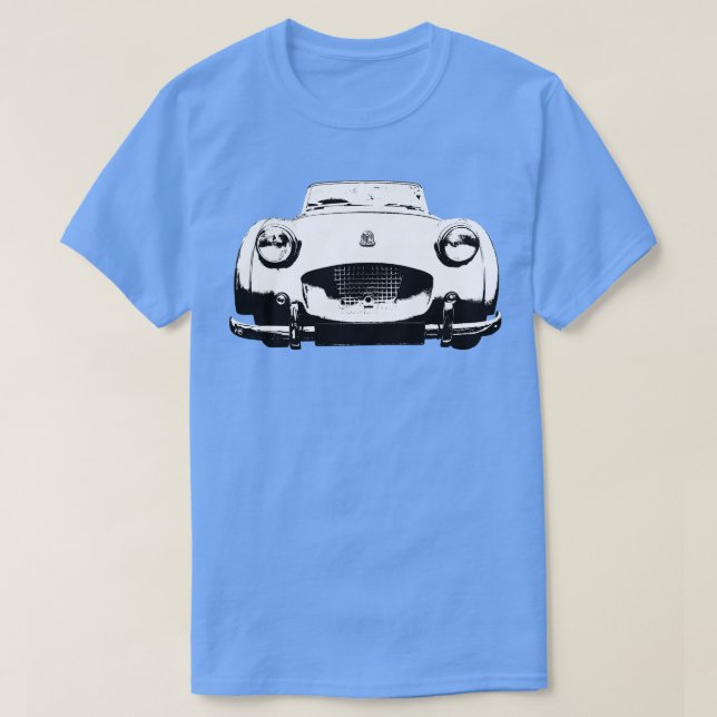 Triumph TR2 1950s British classic monoblock white T-Shirt (Design Front)