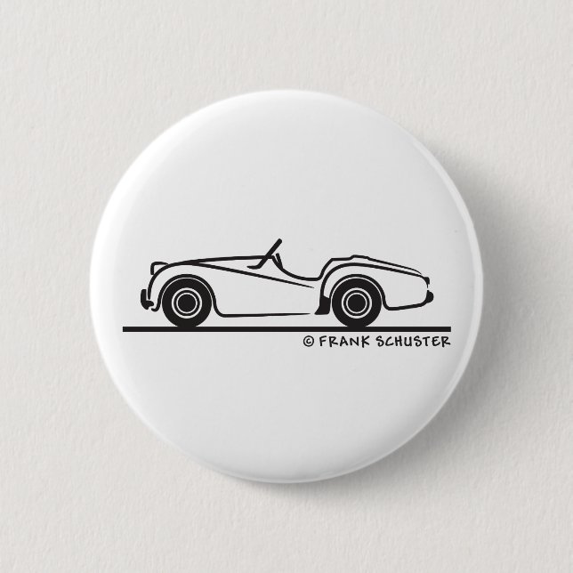 Triumph TR2 Pinback Button (Front)