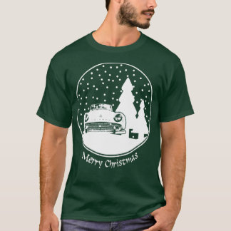 Triumph TR3 1950s British classic Christmas snow g T-Shirt