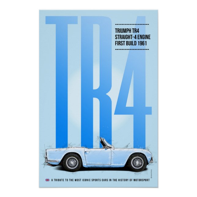 Triumph TR4 Poster (Front)