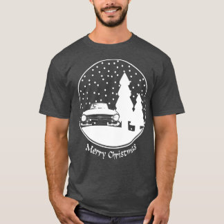Triumph TR6 1970s British classic Christmas snow g T-Shirt