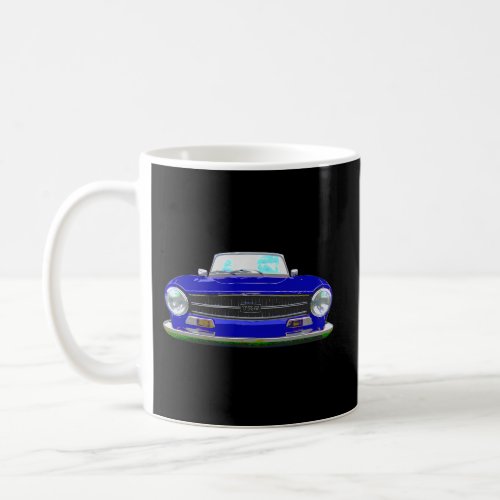 Triumph Tr6 British 1970S Car Blue Coffee Mug