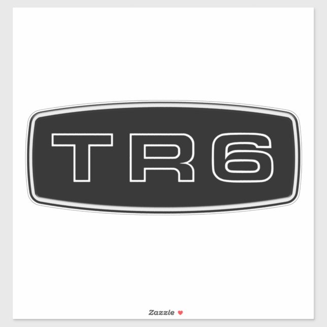 Triumph TR6 Grille Logo Sticker (Sheet)