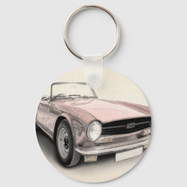Triumph TR6 Keychain (Front)