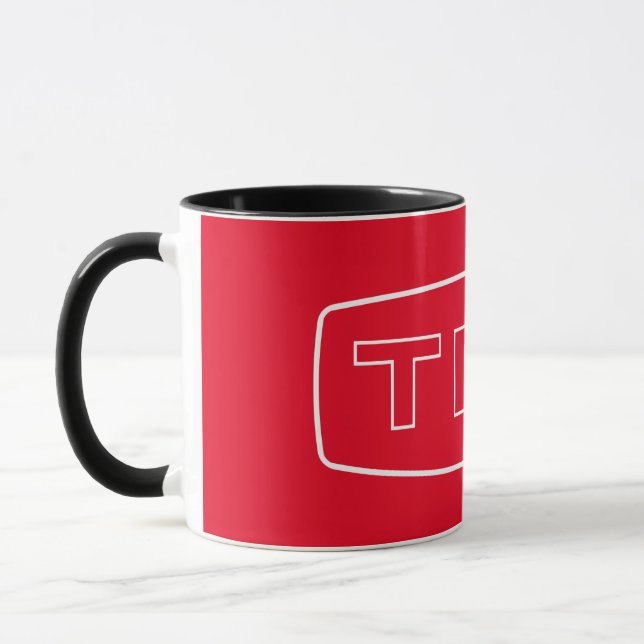 Triumph TR6 Logo - White Mug (Left)