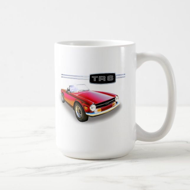 Triumph TR6 painting Coffee Mug (Right)