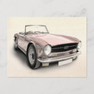 Triumph TR6 Postcard