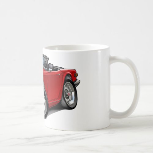 Triumph TR6 Red Car Coffee Mug