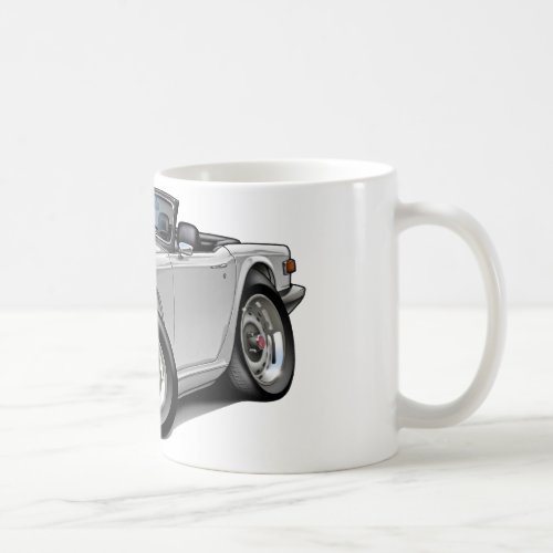 Triumph TR6 White Car Coffee Mug