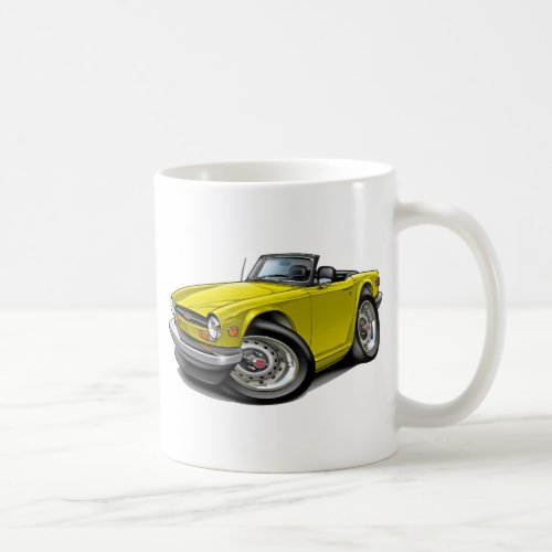 Triumph TR6 Yellow Car Coffee Mug