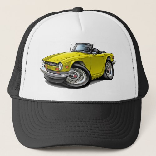 Triumph TR6 Yellow Car Trucker Hat