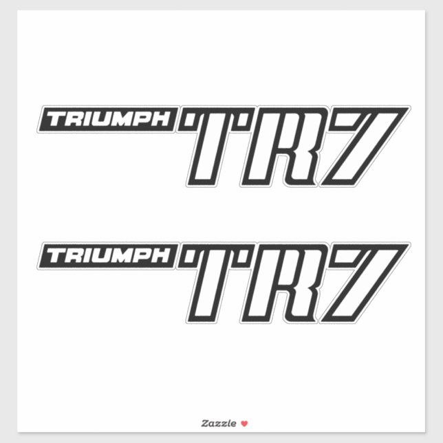 Triumph TR7 Logo - Early Cars Sticker (Sheet)