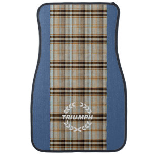 Triumph TR7 Navy Tartan / Plaid Car Mat