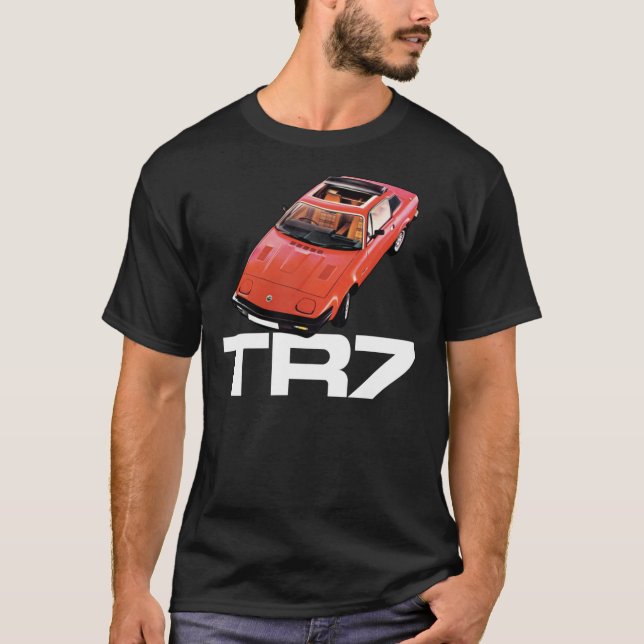 Triumph TR7 - Red with white logo Classic T-Shirt (Front)