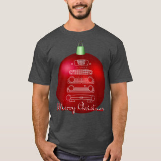 Triumph TR British sports evolution Christmas ball T-Shirt
