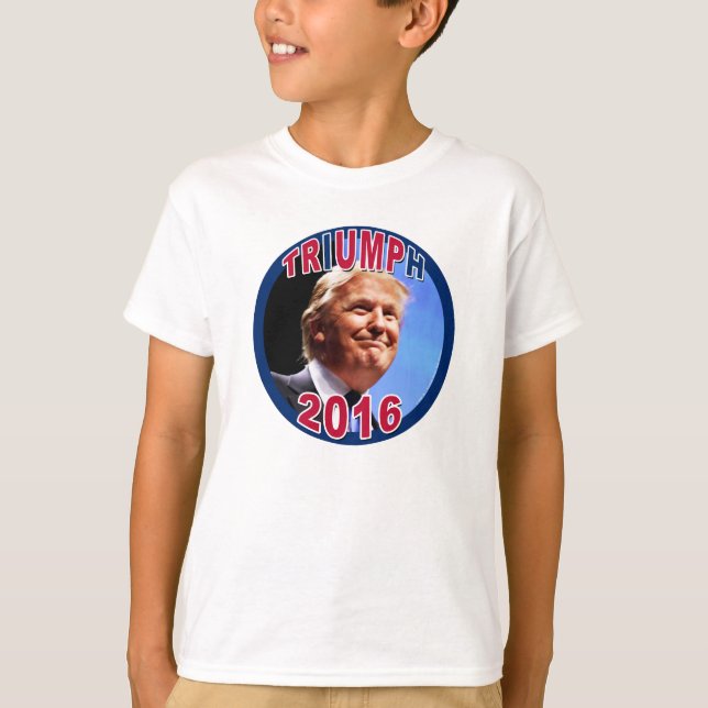 TRiUMPh (Trump) 2016 For Kids T-Shirt (Front)