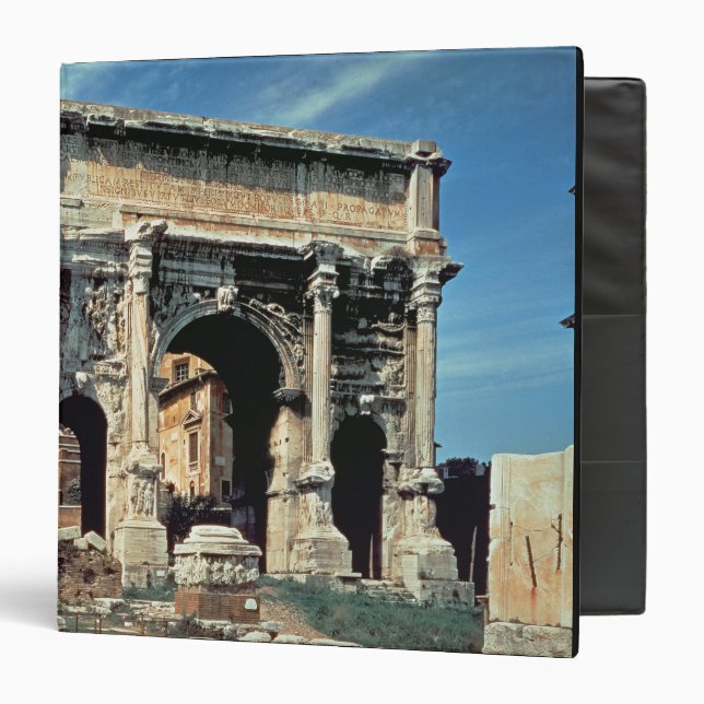 Triumphal Arch of Septimius Severus, dedicated in 3 Ring Binder (Front/Inside)