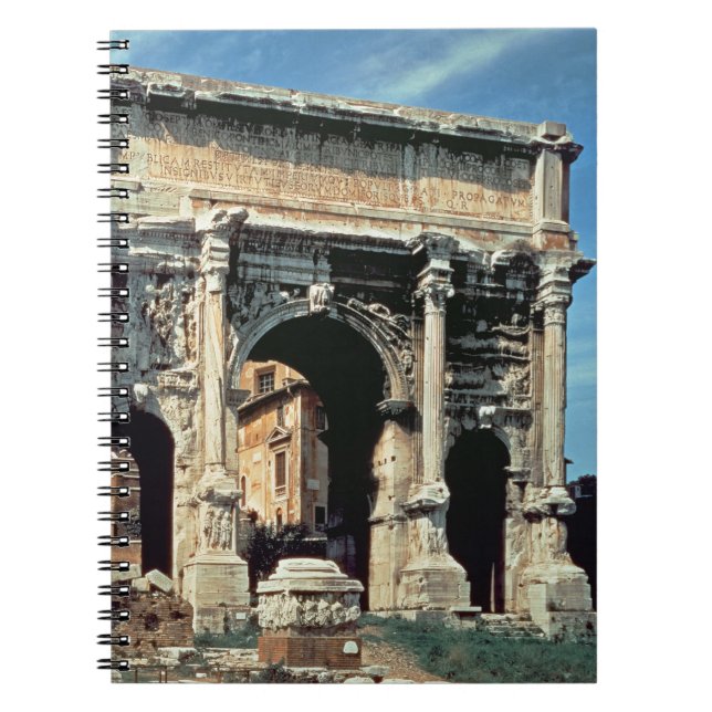 Triumphal Arch of Septimius Severus, dedicated in Notebook (Front)