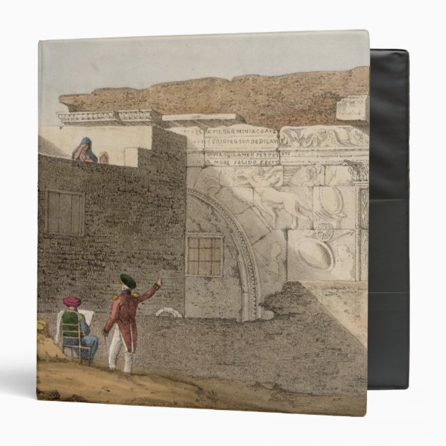 Triumphal Arch, Tripoli, plate 4 from 'A Narrative Binder (Front/Inside)