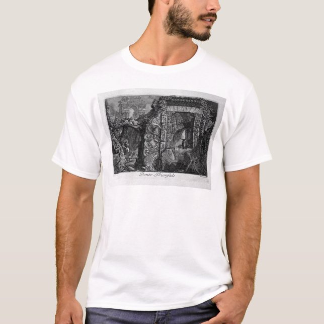 Triumphal bridge by Giovanni Battista Piranesi T-Shirt (Front)