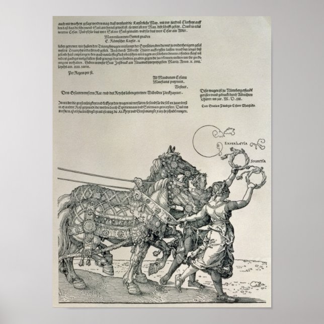 Triumphal Chariot of Emperor Maximilian I Poster (Front)