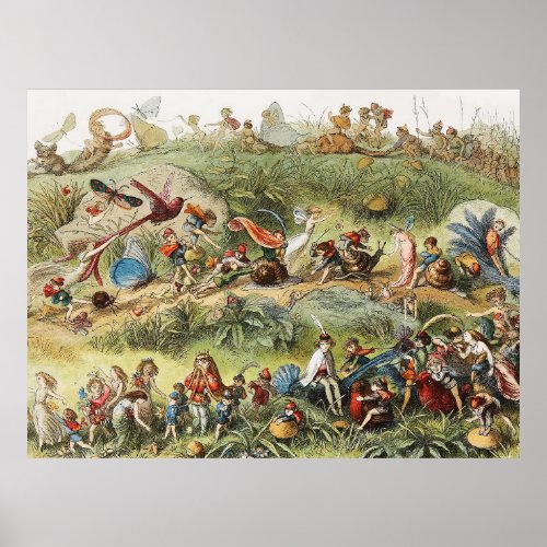 Triumphal March of The Elf King FairiesGoblins Poster