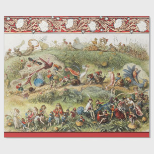 Triumphal March of The Elf King, Fairies,Goblins Wrapping Paper