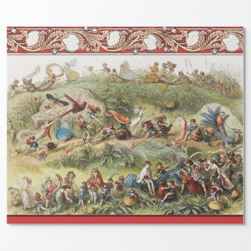 Triumphal March of The Elf King FairiesGoblins Wrapping Paper