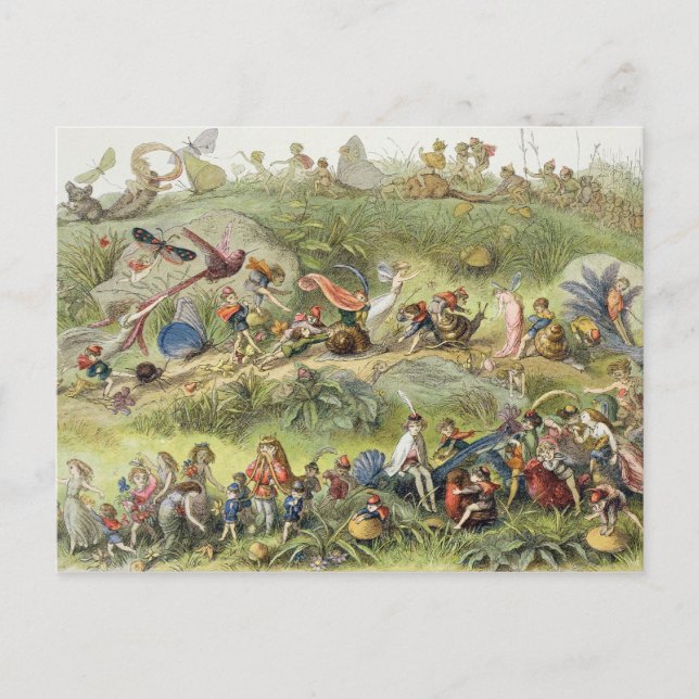 Triumphal March of the Elf-King, illustration from Postcard (Front)