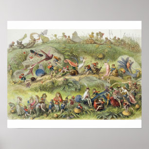 Triumphal March of the Elf-King, illustration from Poster