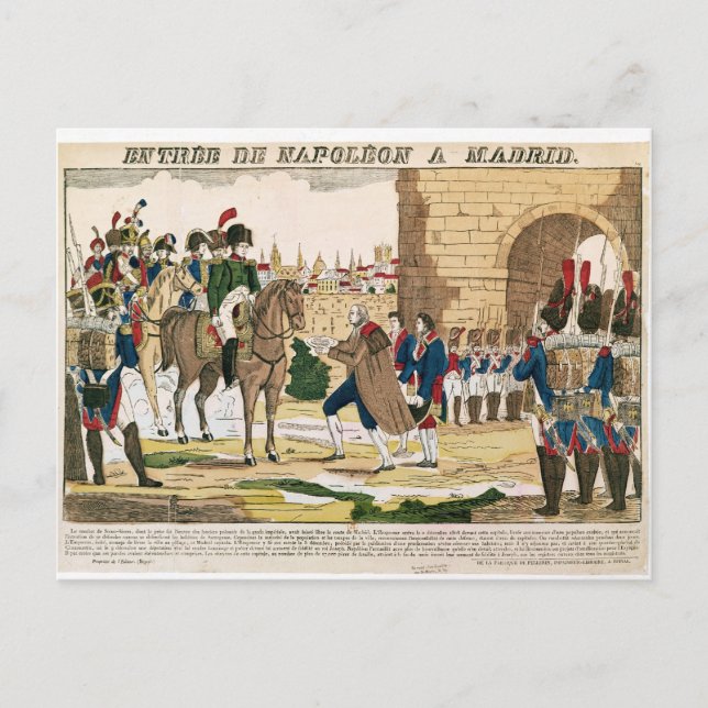 Triumphant Entry of the French into Madrid Postcard (Front)