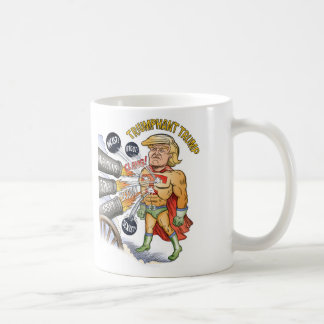 Triumphant Trump Super Hero White Mug