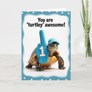 Triumphant Turtle Fathers Day Card