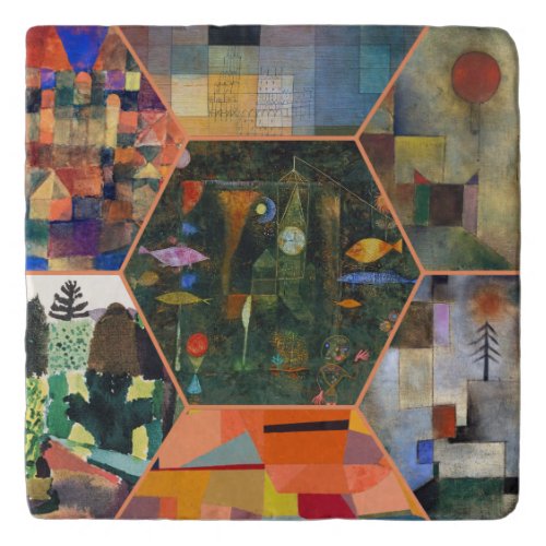 TRIVET _ Classic Art Collage _ Paul Klee 3