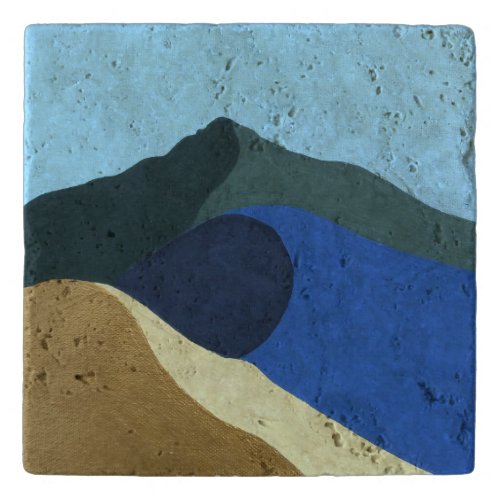 Trivet Colors of Mt Tamalpais Painting