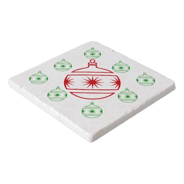 Trivet - Holiday ornaments (Corner)