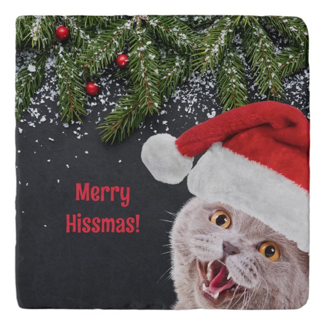 Trivet, Merry Hissmas  Trivet (Front)