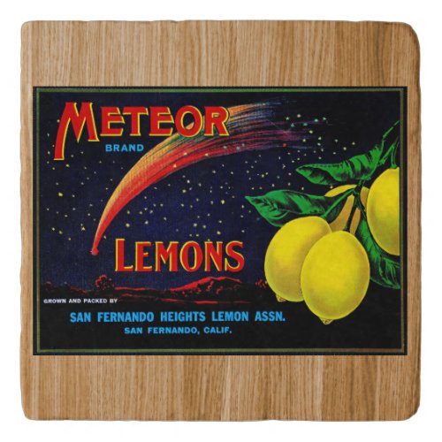 TRIVET _ Meteor Lemons _ Produce Crate Label