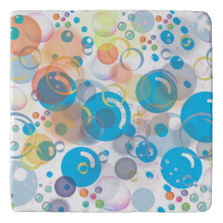 Trivet Modern Blowing Bubble Fun Art.